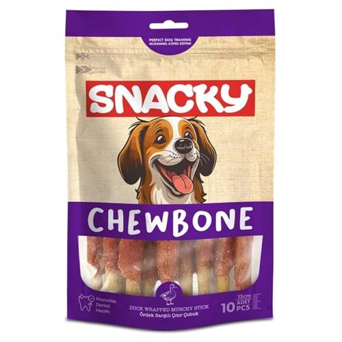Snacky Munchy Ördek Sargılı Köpek Ödül Maması 10lu 13cm 120gr