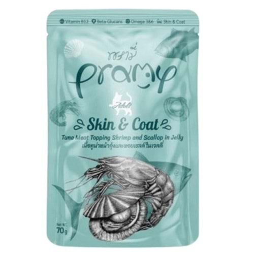 Reflex Pramy Ton Balıklı & Karidesli Pouch Kedi Yaş Mama 70 gr