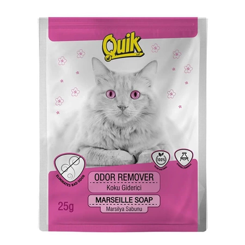 Quik Marsilya Sabunu Kokulu Kedi Kumu Koku Giderici 25 gr