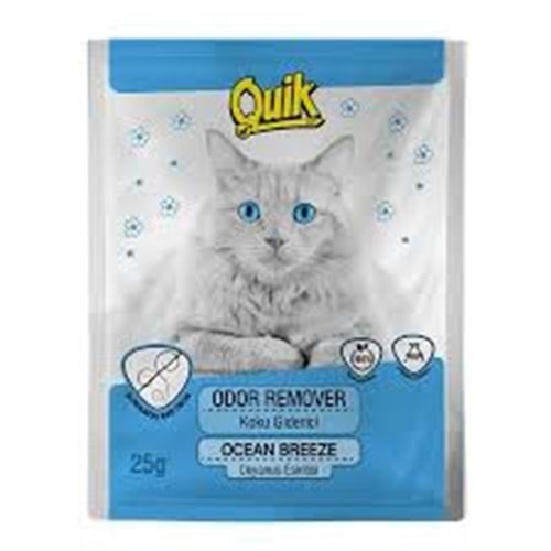 Quik Okyanus Esintisi Kokulu Kedi Kumu Koku Giderici 25 gr