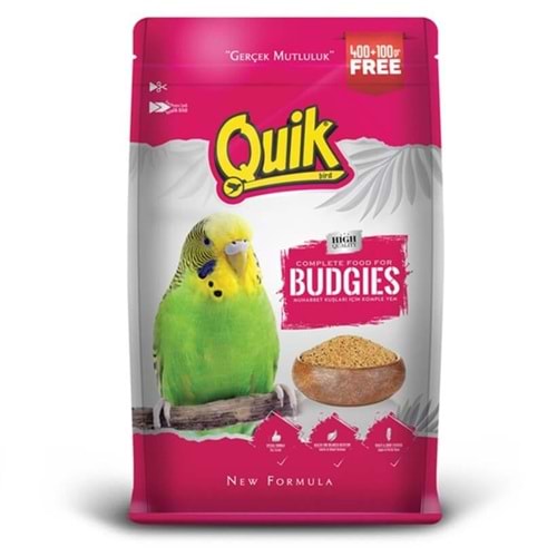 Quik 400+100 Vitaminli Muhabbet Kuşu Yemi 500g