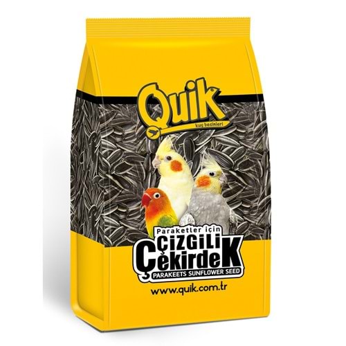Quik Çizgili Çekirdek Kuş Yemi 500g Papağan Paraket Sultan Cennet