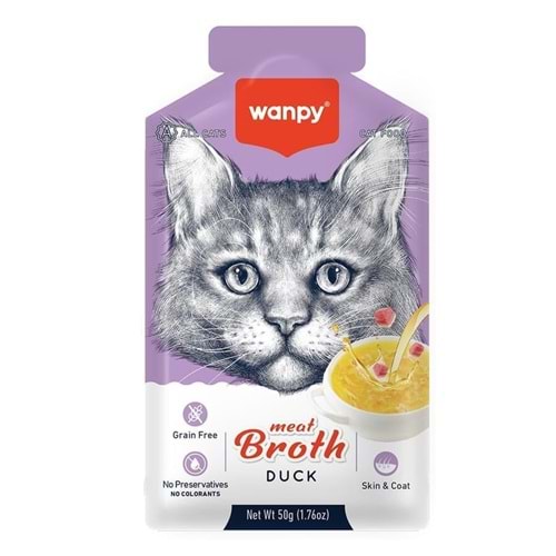 Wanpy Ördek Eti Çorbası 50g Kedi Ödül Maması