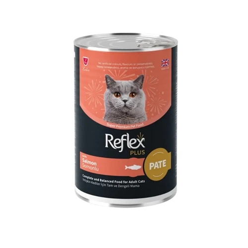 Reflex Plus Somonlu Yetişkin Kedi Konserve Yaş Mama 400g