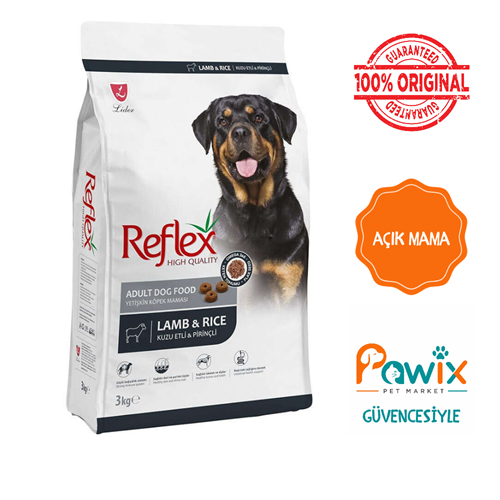 Açık Reflex Kuzu Etli Yetişkin Köpek Maması 1 kg
