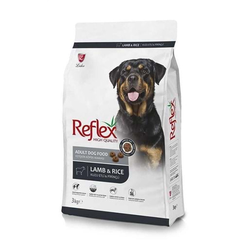 Reflex Kuzu Etli Pirinçli Yetişkin Köpek Maması 3 Kg