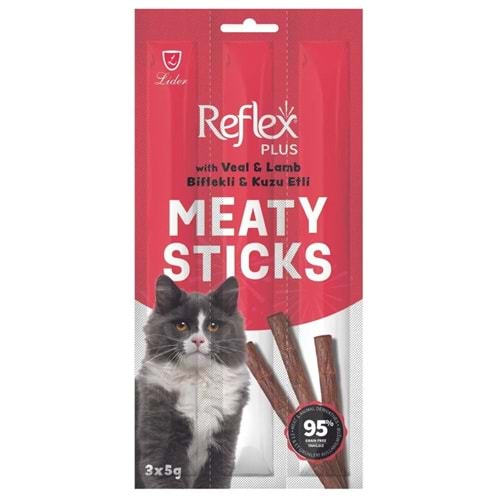 Reflex Stick Kuzu Etli Çubuk Kedi Ödül Maması 15 gr