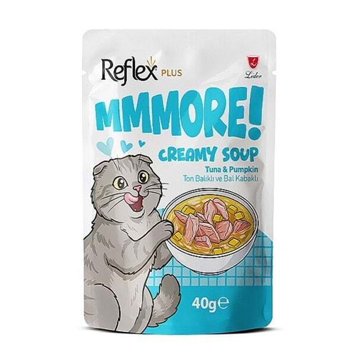 Reflex MMMore Ton Balıklı & Bal Kabaklı Krema Çorbası Kedi Ödül Maması 40gr