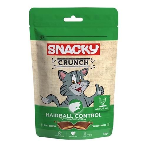Snacky Crunch Hairball Control Tavuklu 60g Kedi Ödül Maması