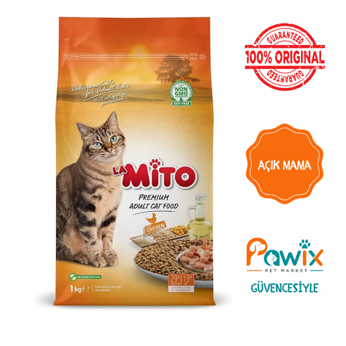 Açık Mito 1 Kg Tavuklu Yetişkin Kedi Maması