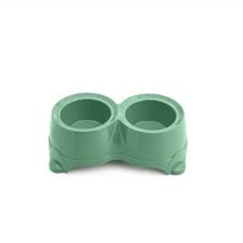 Vindex Cooper Duo İkili Plastik Kedi Köpek Mama Su Kabı 690x2ml