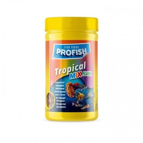 Profish Tropical Mix Flake Akvaryum Balıkları İçin Yemi 100ml
